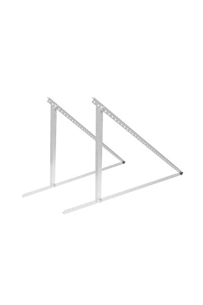 Admira Systems Set de 2 triunghiuri reglabile din aluminiu 1140x545 mm (0°–90°), suport pentru panouri fotovoltaice de până la 450W