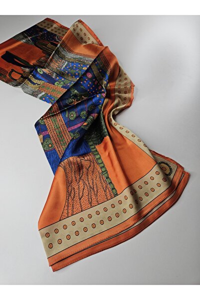 tomrisboutique Lüks Vual İpek Şal Hijab Fular Scarf Shawl H Desen 70 x 180 cm