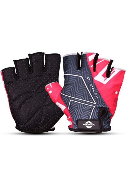 Nivia قفازات كريستال 2.0 الرياضية للرجال والنساء (وردي، مقاس كبير)