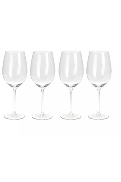 Excellent Houseware Set of 4 wine glasses, glass, 7x24 cm, 540 ml, transparent