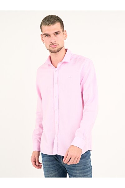 Timeout Camasa barbat cu maneca lunga de culoare uniforma