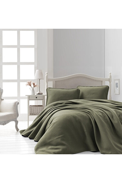 Şaheser Home Collection Liv Jakarlı Yatak Örtüsü Seti, Minimal Desenli %100 P...