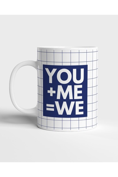 MOVAMMOR You + Me = Us |   Striped Minimalist Double Cup