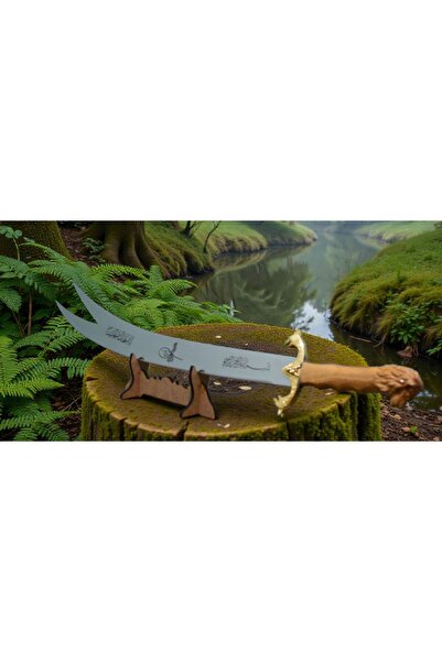 MERTCAN KNİFE Kurt başlı 90 cm kılıç outdoor av ve kamp bıçağı kılıç simbat Zülfikar fatih Sultan Mehmet Han