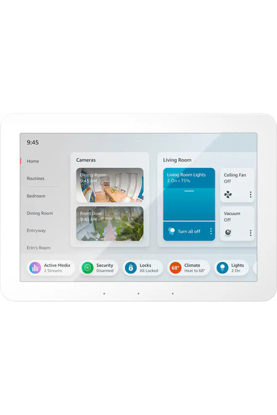 Amazon - Echo Hub Smart Home Control Panel with Alexa - White