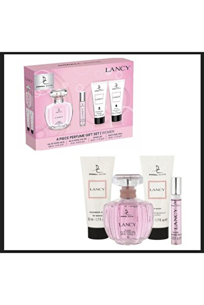 DORALL COLLECTION Lancy - Set cadou femei (parfumuri 100ml + 10ml, gel de duș...
