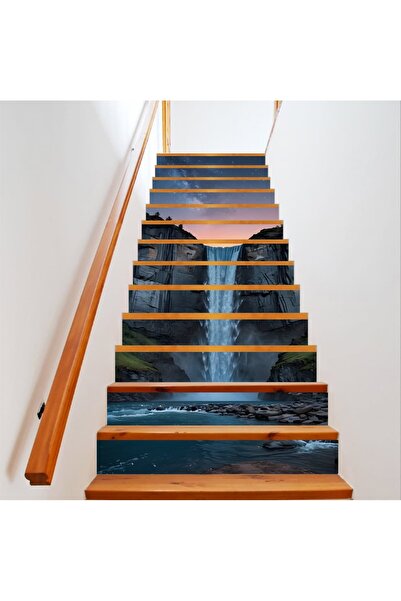 Avex Sticker decorativ pentru scari interioare, print autoadeziv de inalta re...