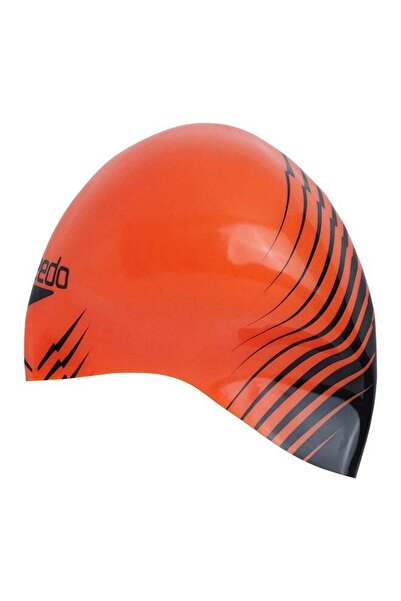 SPEEDO Fastskin Racing Swim Cap Red Hydrodynamic Silicone, Fina Approved
