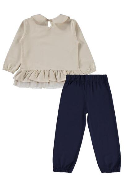 Civil Girls Skirt with Ruffles 2-5 Years Old Set - Ivory 4-5 Years Old