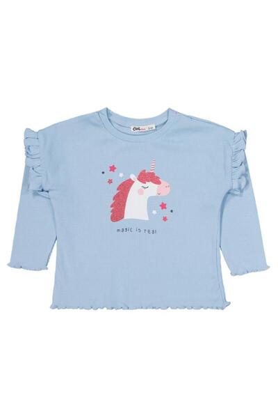 Civil Girls Unicorn Printed 2-5 Years Old Set - Blue 2-3 Years Old