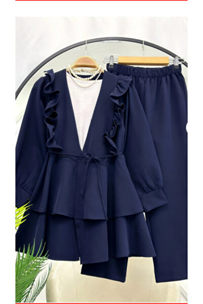 MOODMODA FIRFIRLI KLASİK İKİLİ TAKIM