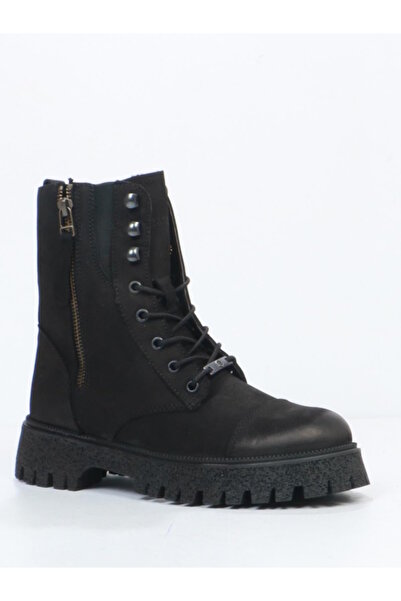 Hammer Jack Geillis 102-23845 Black Nubuck Leather Women's Boots