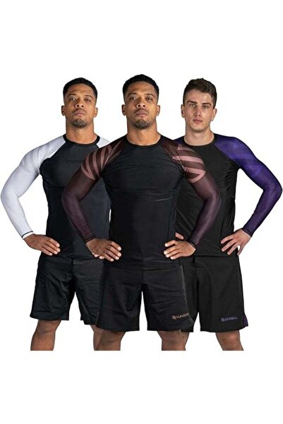 Sanabul Essential Long Sleeve Compression Shirt for Men (2XL, Brown)