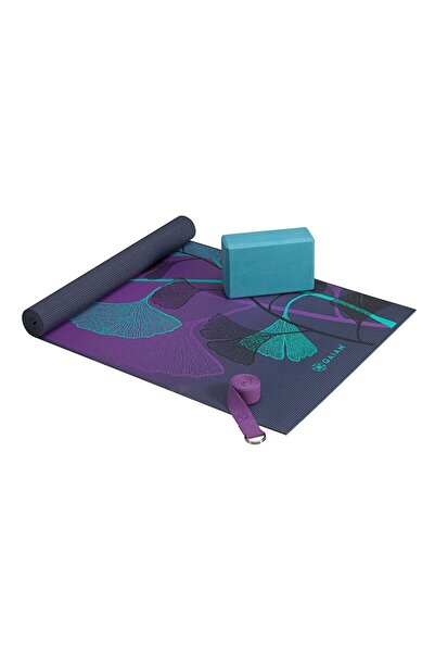 Generic مجموعة ليلي آند شادو يوغا للمبتدئين - مجموعة كاملة للمبتدئين مع سجادة، مكعبات، حزام وحقيبة حمل