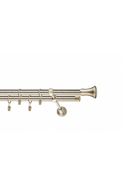 KLEIDECO galerie metal 19/19 mm ITALIA dubla, auriu-antic, 240 cm, capete ASTI