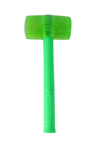 Lawazim مطرقة مطاطية 630 غرام، لون أخضر - مطرقة متعددة الأغراض لا تترك أثراً