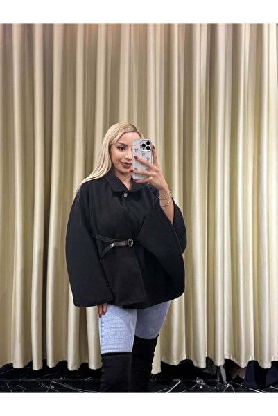 Dilara Kavraal Butik KEMERLİ KAŞE PANÇO