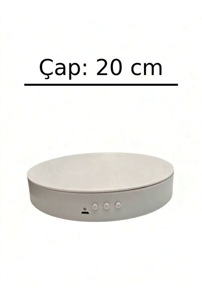 STAND MARKET 20 cm Döner Çekim Standı – 2 Hız Ayarlı, USB + Pil Çalışan 360° ...