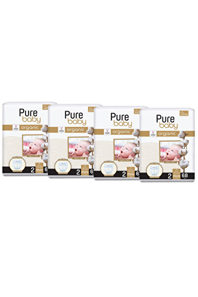 Pure Baby MERT PureBaby Set 4× Cotton Diapers No. 2