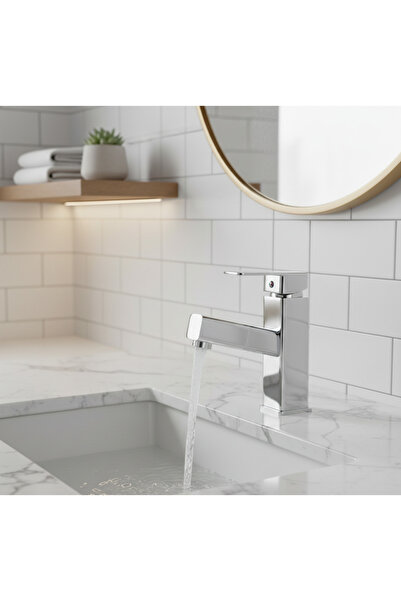 EMFA AKSESUAR صنبور حوض غسيل حلزوني من الكروم - صنبور حوض غسيل حلزوني قابل لل...