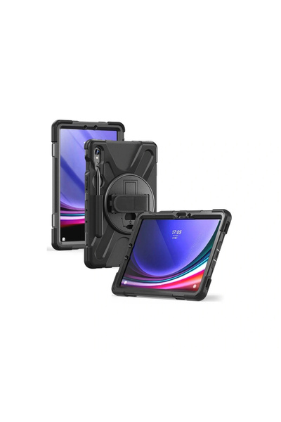 eco port Samsung Galaxy X510 Tab S9 Fe 11 Case Amazing Tablet Cover - Black