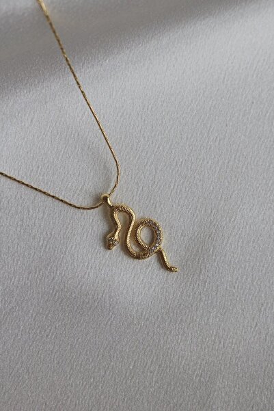 Reorah Collection Zircon Stone Snake Necklace
