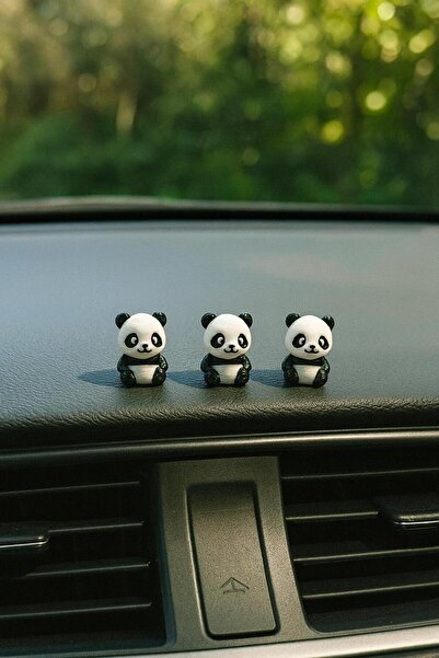 PRİNTLAB3D PANDA MİNİ Süsü,masa Dekoru,tatlı Dekor, Klima Süsü, Minik Dekor, Göğüs Süsü