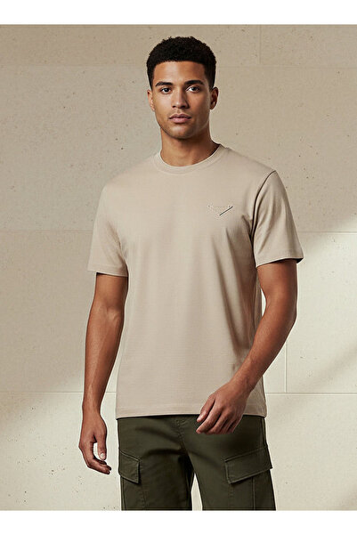 Lee Cooper Men Regular Fit Crew Neck Short Sleeves Applique T-shirt