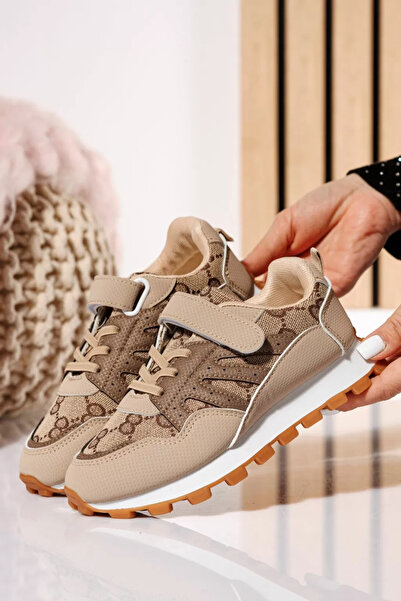 Zaira Παιδικά καφέ υφασμάτινα πάνινα παπούτσια Betsy #21018 - 36