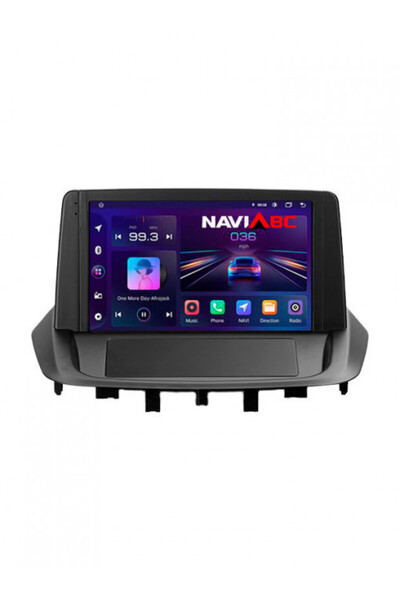 NAVI-ABC Renault Fluence (2009-2016) Navigație dedicată Android 12 de 9", 8GB...