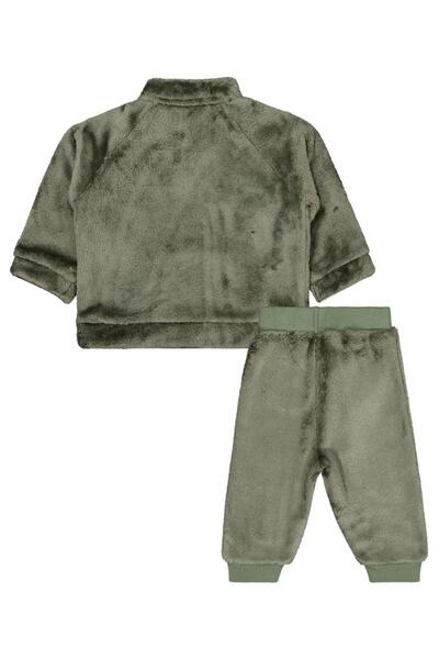 Civil Baby Half Zipper 6-18 Months Set - Khaki 12-18 Months