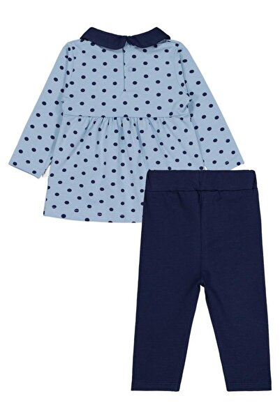 Civil Baby Collared Puan Printed 6-18 Months Set - Navy Blue 9-12 Months