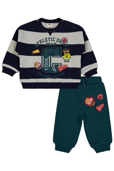 Civil Baby Striped 6-18 Months Set - Navy Blue 12-18 Months