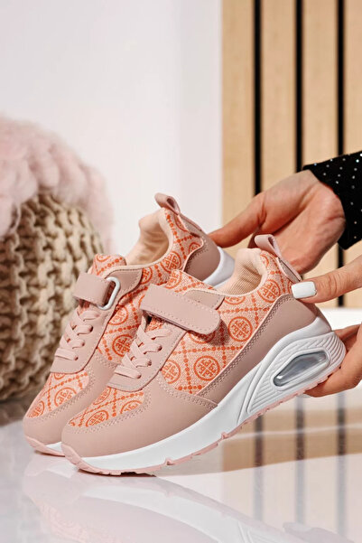 Zaira Ροζ παιδικά πάνινα παπούτσια από οικολογικό δέρμα Brook #21020 - 36