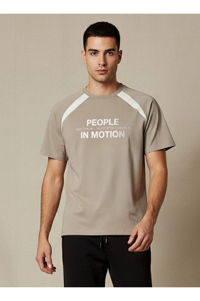 Kappa Men Brush Print T-shirt