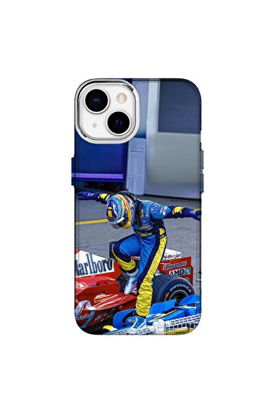 Turkuaz حافظة سيليكون فاخرة متوافقة مع هاتف آيفون 14 من تصميم ألونسو