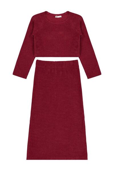 Civil Girls طقم للأعمار 10-13 سنة - لون بورجوندي للأعمار 13-14 سنة