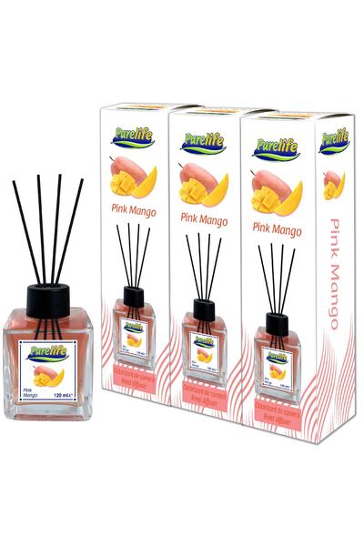 PureLife MERT Room Air Freshener Set – 3 x 120 ml New Collection (Pink Mango)