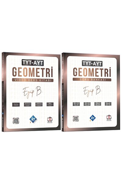 KR Akademi Yayınları Eyüp B. TYT AYT Geometri Video Ders Kitabı ve Soru Banka...