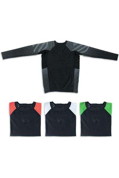 Sanabul Kids Long Sleeve Rash Guard – Comfortable, Durable, SPF 50 (Black, XL)