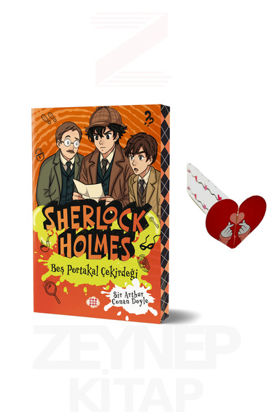 dokuzyayinlari Sherlock Holmes 8 Beş Portakal Çekirdeği (Özel Tasarım Kalp Ay...
