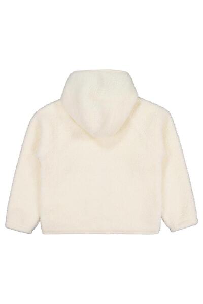 Civil Girls Plush Detailed Cardigan for Ages 10-13 - Ivory Color for Ages 13-14