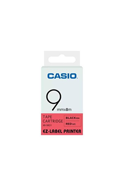 Casio 9mm Black on Red EZ-Label Cartridge | XR-9RD1