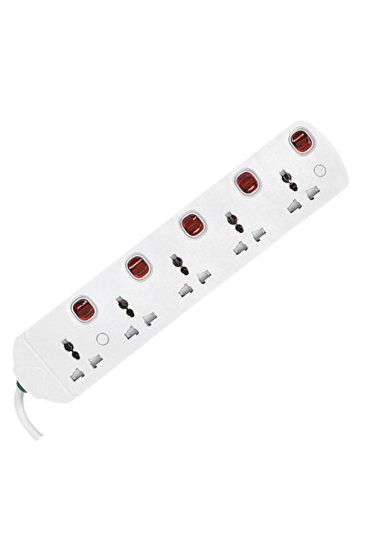 modi Universal Extension Cord Power Socket – Extension Cable with Individual Switches, Power Adapter