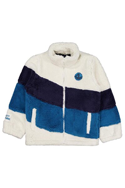 Civil Boys Oval Piece Welsof Cardigan for 10-13 Years Old - Ecru