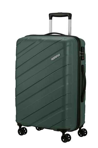 American Tourister JETDRIVER 3.0-902 Troller Olive Green Medium- 67/24 cm 4 H-Spin Wheels