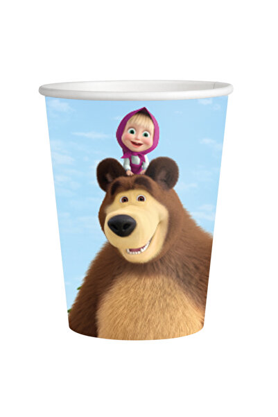 BEENsmile Set 8 pahare Masha&Ursul 250 ml