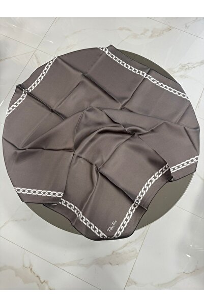 PAPLİO FERRE وشاح حريري نسائي من تيفيل سموكد 90 × 90