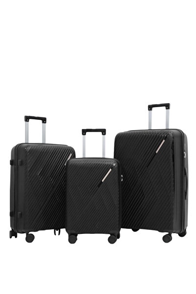 Generic Luxury 3-Piece PP Luggage Set | Lightweight Hard Shell Suitcase | Durable Travel Bags