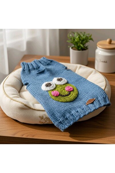 handmadeproducts El Yapımı Örgü Orta Irk Köpek için Kazak